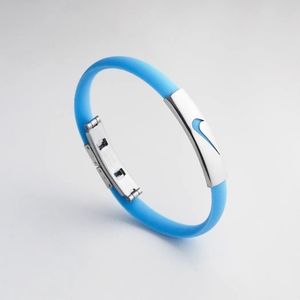 Nike Unisex/Men's Sport Silicone Rubber Wristbands Bracelet,Sky Blue Band